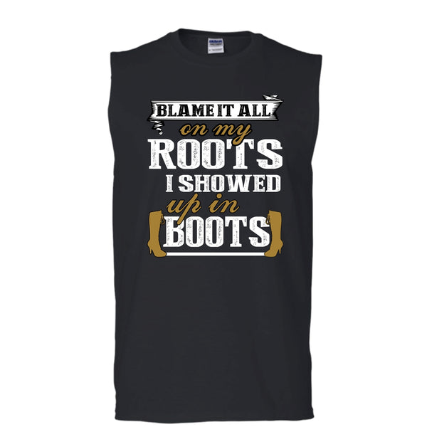 A black t-shirt with the shopify logo