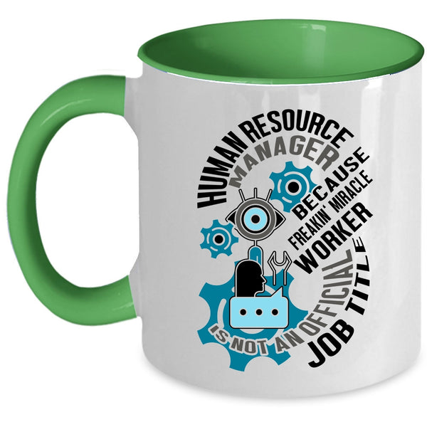 Cool Job Title Coffee Mug, Human Resource Manager Accent Mug