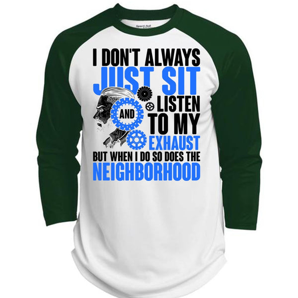 I Don't Always Just Sit T Shirt, I Love Mechanic T Shirt, Awesome T-Shirts  (Polyester Game Baseball Jersey)