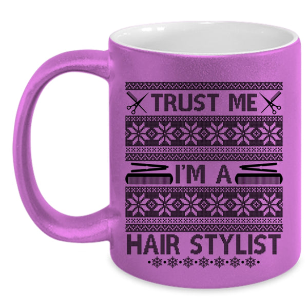 Christmas Tree Coffee Mug, I'm A Hair Stylist Accent Mug