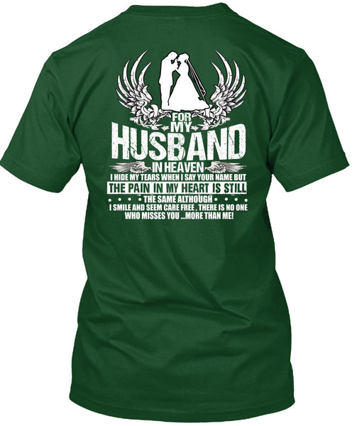For My Husband In Heaven T Shirt, My Heart T Shirt