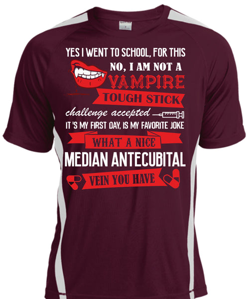 I Am Not A Vampire Tough Stick T Shirt, Median Antecubital Vein You Have T Shirt, Cool Shirt