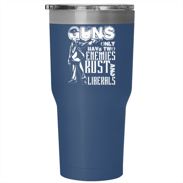 Guns Tumbler 30 oz Stainless Steel, Awesome Gift For Gunaholic Travel Mug