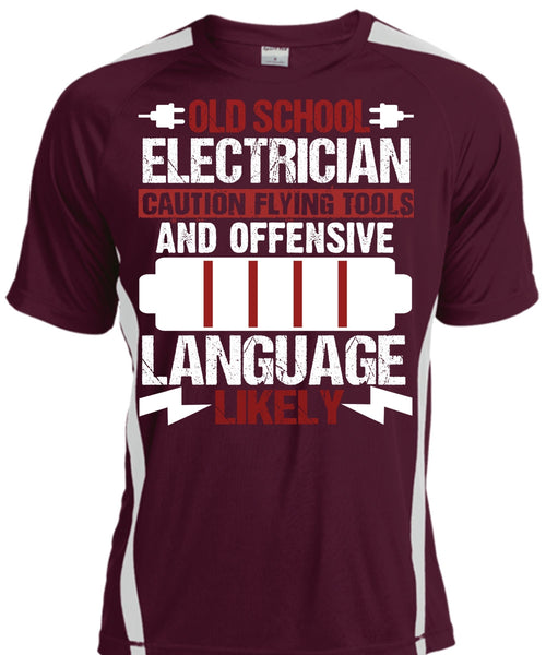 Old School Electrician T Shirt, Being An Electrician T Shirt, Cool Shirt