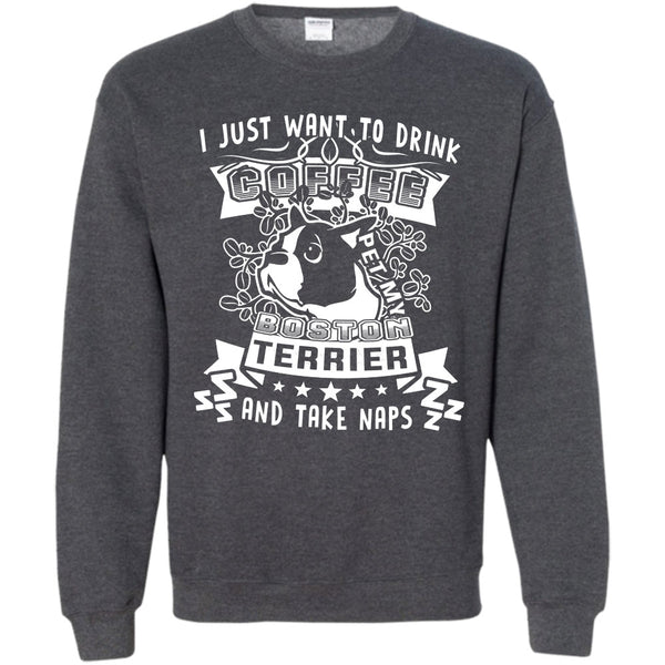 Pet My Boston Terrier And Take Nap T Shirt, Coolest Dog Lover Sweatshirt