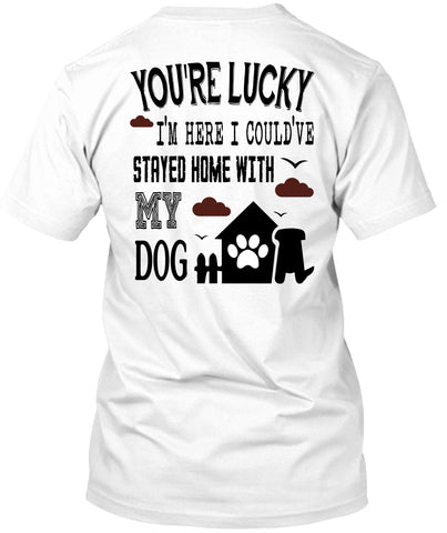 A black t-shirt with the shopify logo