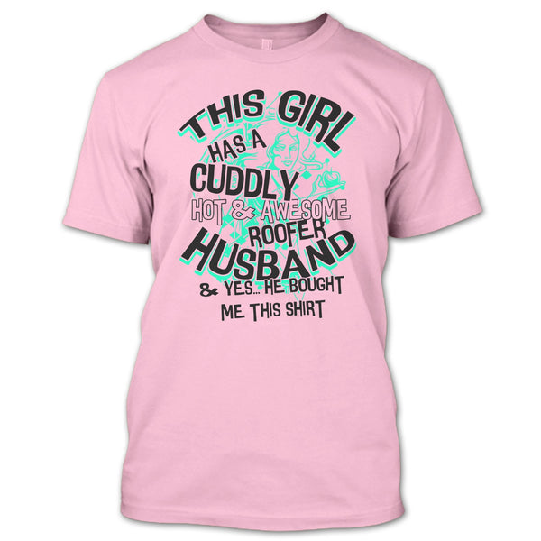 Awesome Roofer Husband T Shirt, Coolest Roofer T Shirt