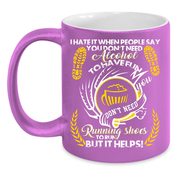 You Don't Need Running Shoes To Run Coffee Mug, Funny Runner Coffee Cup