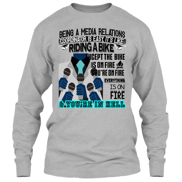 Being A Media Relations T Shirt, Cool Media Relation T Shirt
