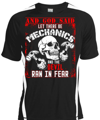 A black t-shirt with the shopify logo