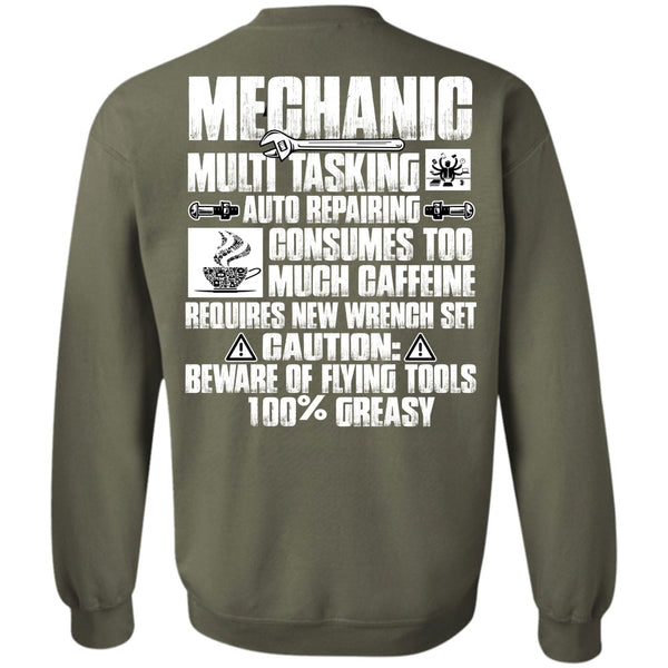 Much Caffeine T Shirt, I Love Mechanic Sweatshirt