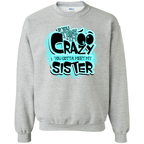 Gift For Sister T Shirt, If You Think I'm Crazy Sweatshirt