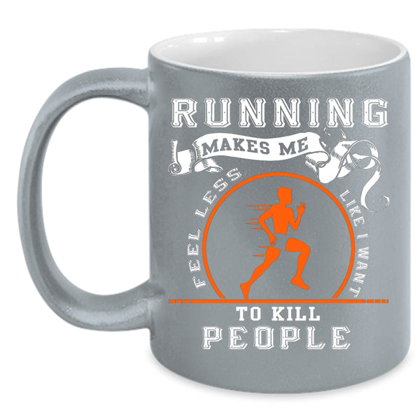 Funny Running Coffee Mug, Cool Gift For Runner Coffee Cup