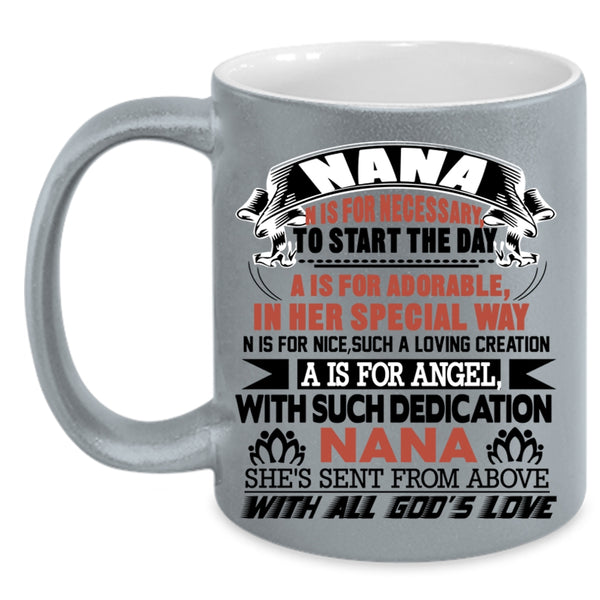 Cool Gift For Mom Coffee Mug, Nana Accent Mug