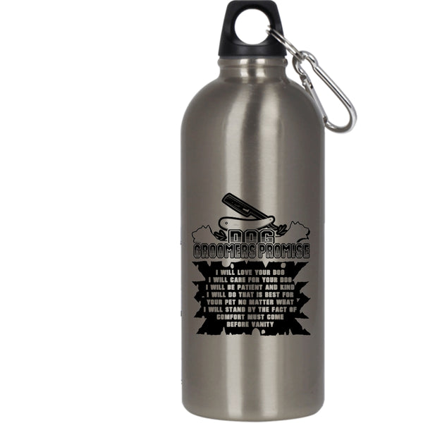 Dog Groomers Promise 20 oz Stainless Steel Bottle,Cute Dogs Outdoor Sports Water Bottle
