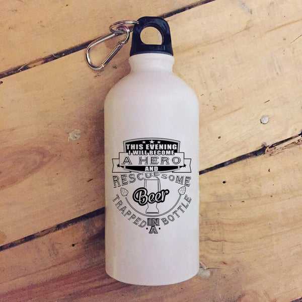 Rescued Some Beer Trapped In A Bottle 20 oz Stainless Steel Bottle,Funny Outdoor Sports Water Bottle