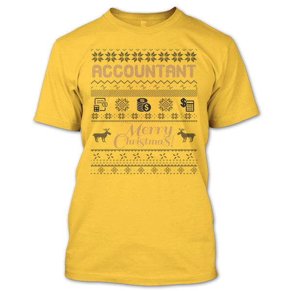 Acoountant Merry Christmas T Shirt, Gift For Merry Christmas T Shirt