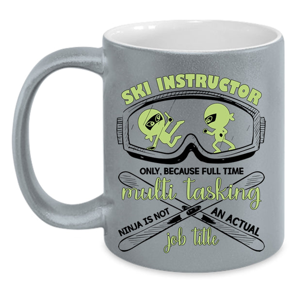 Not An Actual Job Title Coffee Mug, Ski Instructor Accent Mug