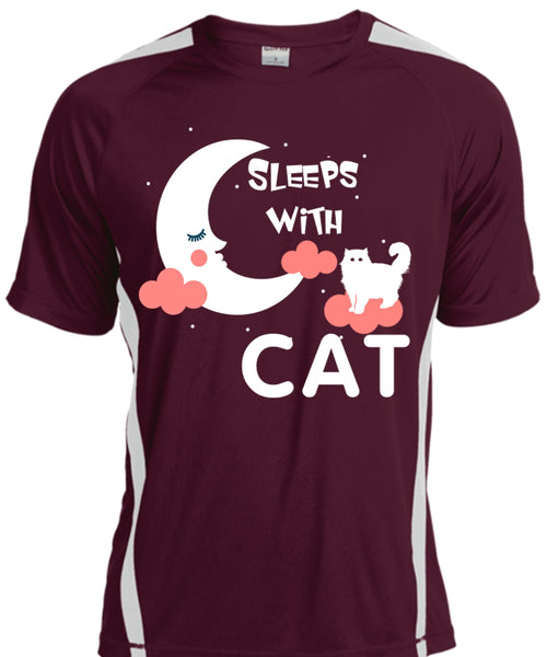 Sleeps With Cat T Shirt, My Pets T Shirt, I Love My Cat T Shirt