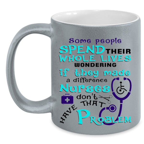 Cool Gift For Nurses Coffee Mug, Awesome Nurses Accent Mug
