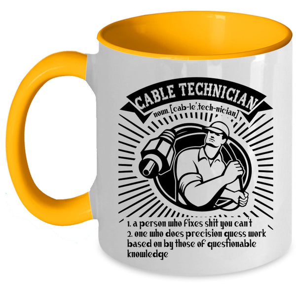 Awesome Cable Technicians Coffee Mug, Cable Technician Accent Mug