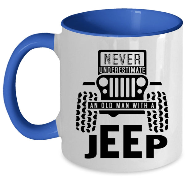 Cool Grandpas Coffee Mug, An Old Man With A Jeep Accent Mug