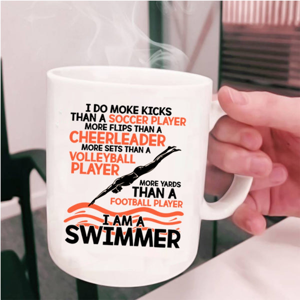 Funny Swimming Coffee Mug, I Am A Swimmer Cup