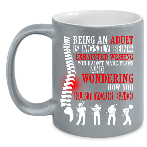 Being An Adult Is Mostly Coffee Mug, Cool Grandpas Coffee Cup