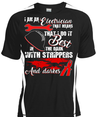 A black t-shirt with the shopify logo