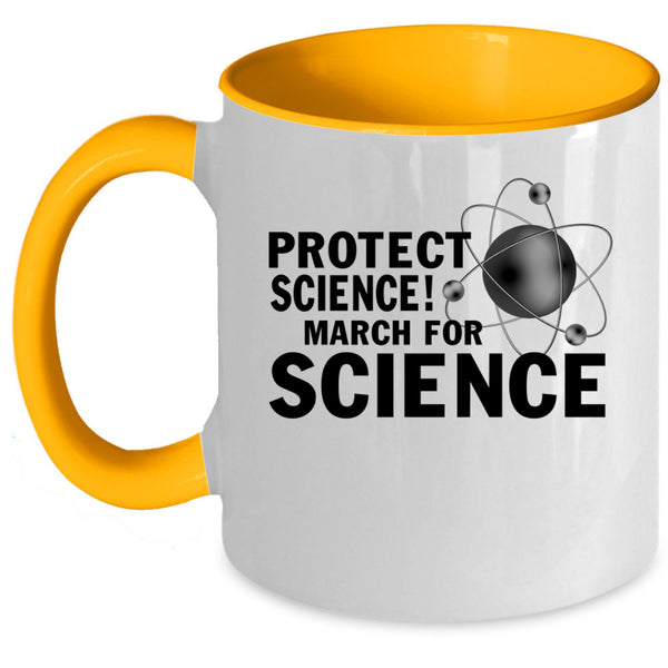 March For Science Coffee Mug, Protect Science Accent Mug