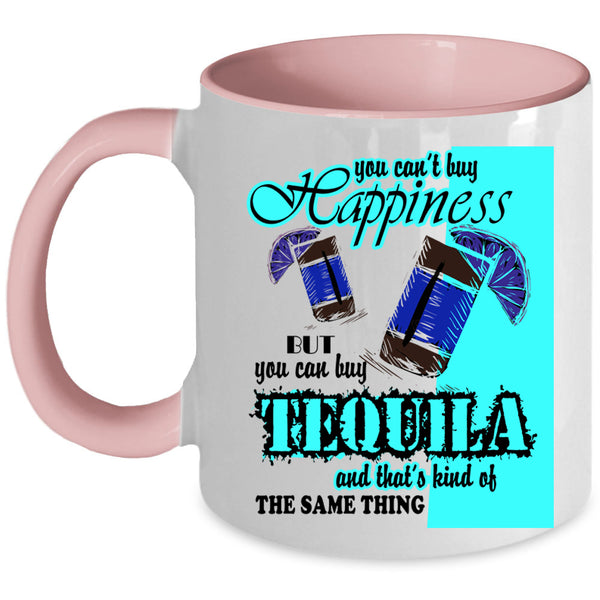 I Love Wine Coffee Mug, Tequila Make Me Happy Accent Mug