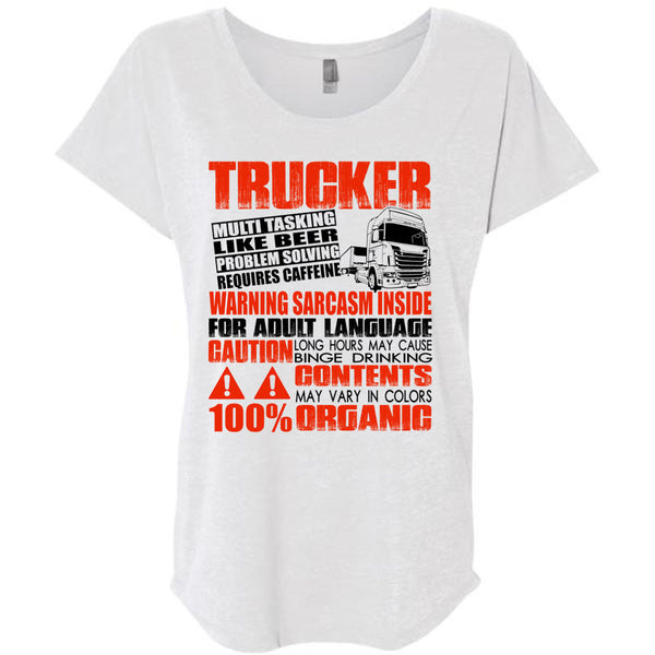 Trucker Multitasking Like Beer T Shirt, Adult Language T Shirt, Awesome T-Shirts