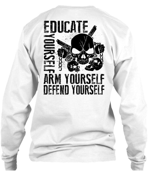Educate Yourself Arm Yourself T Shirt, I Love Veteran T Shirt