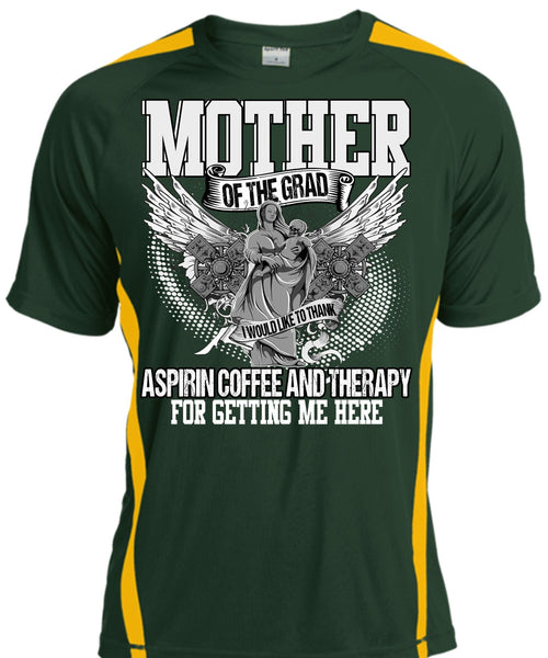 Mother Of The Grad T Shirt, Coffee And Therapy T Shirt, Cool Shirt