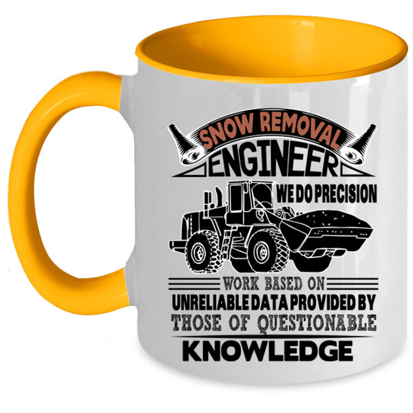 Cool Engineer Coffee Mug, Snow Removal Engineer Accent Mug