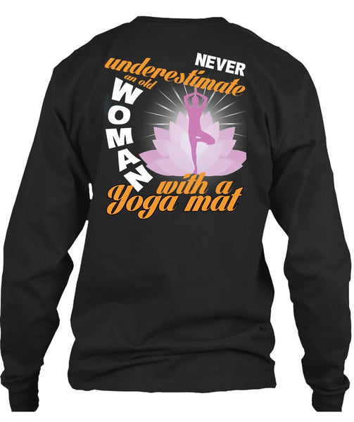 Old Woman With A Yoga Mat T Shirt, My Favorite T Shirt