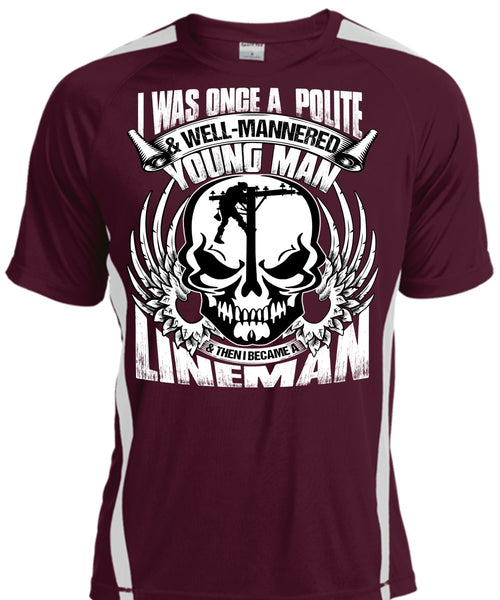 I Became A Lineman T Shirt, Young Man T Shirt, Cool Shirt