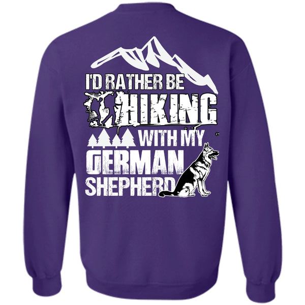 German Shepherd T Shirt, I Love Hiking Sweatshirt