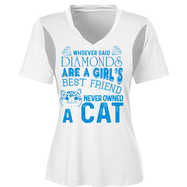 Diamonds Are A Girl's Best Friend Never Owned A Cat T Shirt, My Favorite T Shirt, Awesome T-Shirts