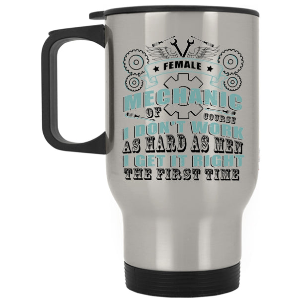 Cool Gift For My Mom Travel Mug, Female Mechanic Mug