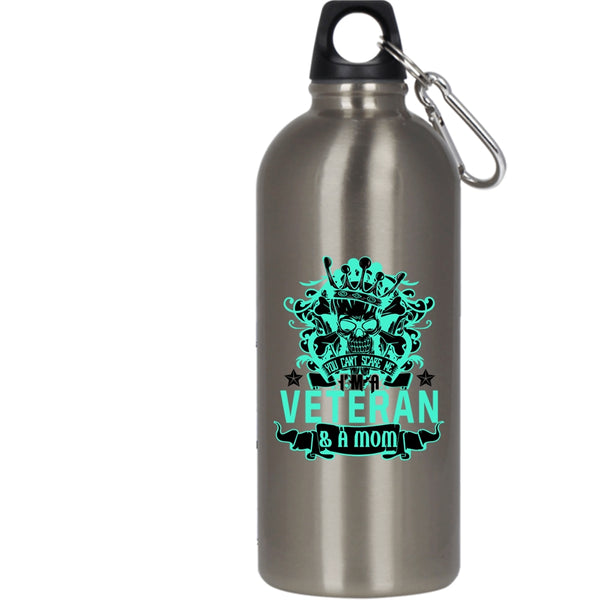 I'm A Veteran And A Mom 20 oz Stainless Steel Bottle,Gift For Veterans Day Outdoor Sports Water Bottle