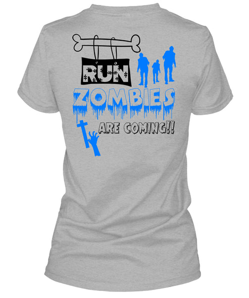 Run Zombies Are Coming T Shirt, Wait For Halloween T Shirt