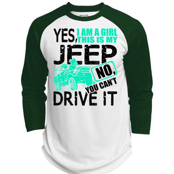 I Am A Girl This Is My Jeep T Shirt, I Love Jeep T Shirt, Awesome T-Shirts  (Polyester Game Baseball Jersey)