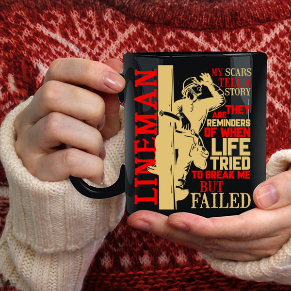 Lineman Coffee Mug, Awesome Gift For Lineman Coffee Cup