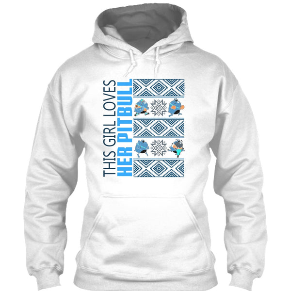 This Girl Loves Her Pitbull T Shirt, Pitbull Merry Christmas T Shirt