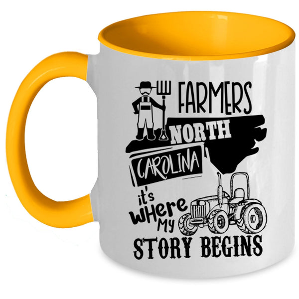 Where My Story Begins Coffee Mug, Farmers North Carolina Accent Mug