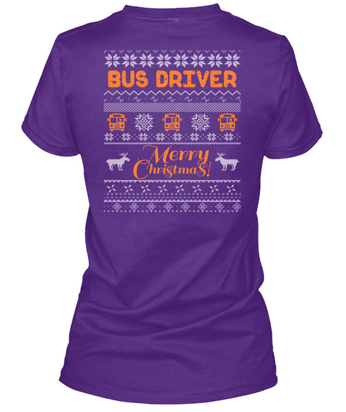 Bus Driver Merry Christmas T Shirt, Being A Driver T Shirt