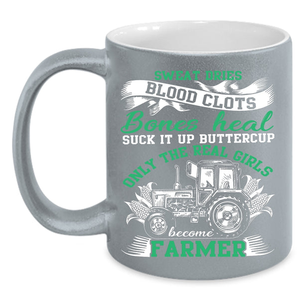 Only The Real Girls Become Farmer Coffee Mug, Cool Girls Coffee Cup