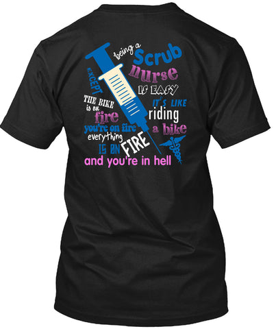 A black t-shirt with the shopify logo