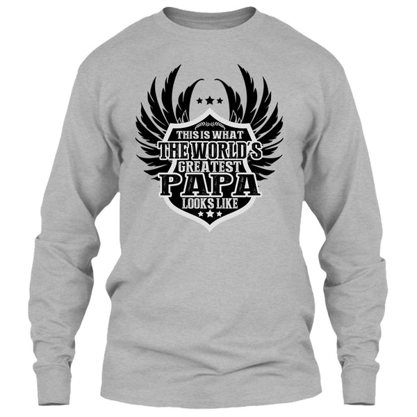 The World's Greatest Papa T Shirt, Coolest Papa Ever T Shirt